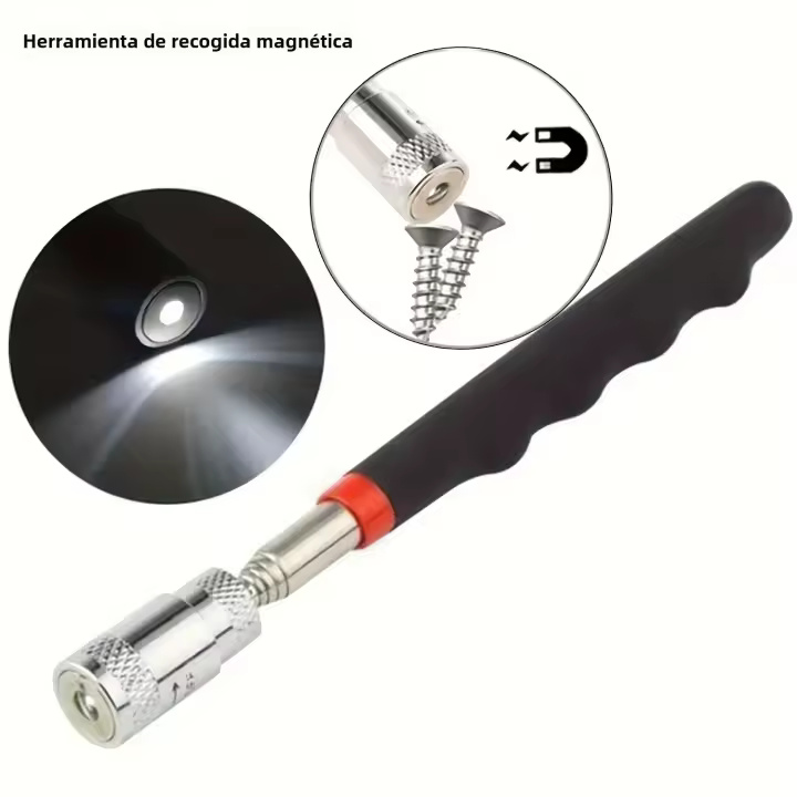 Vara Magnética Telescópica Para Reparación Y Inspección Automotriz Herramienta Doméstica Con Fuerte Magnetismo Para Retornar Tornillos Y Metal - 1