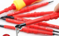 Juego De Destornilladores Interchangeables VDE Aislados Con Estuche Magnético 500V Para Electricistas Uso Doméstico Y Profesional 10 Piezas - details 3