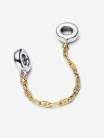 Pandora - Cadena de Seguridad Alargada-Plata de ley y Baño de Oro de 14 K - details 0