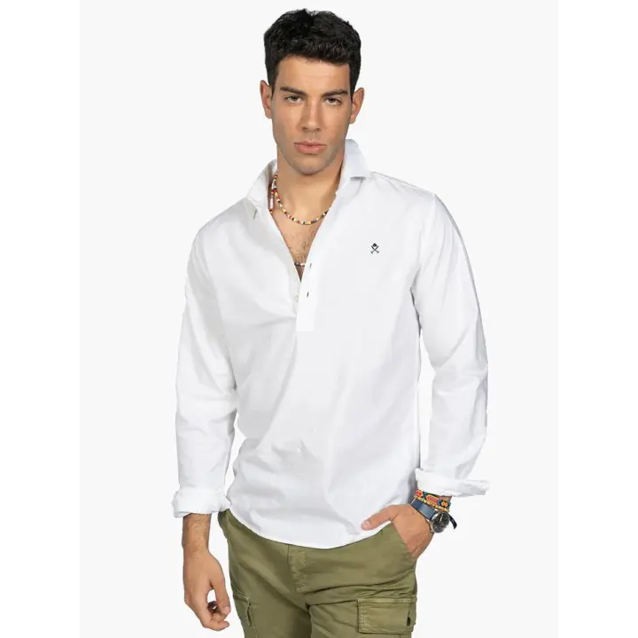 Camisa Polera Icon Blanca - Harper & Neyer - Camisa de Algodón Manga Larga Para Hombre 100% ALGODÓN - 1
