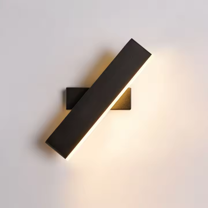 Lámpara de Pared LED Rotativa Creativa 6W Rectangular Caliente Blanco Ajustable Ángulo - 1
