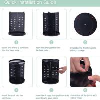 Organizador De Maquillaje 360 Grados Giratorio En Transparencia Para El Baño Y La Encimera Estantería De Carrousel Para Cosméticos - details 11