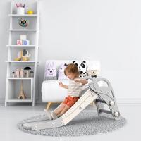 Devessport Tobogán Infantil Kohala BabyDelfín para Niños de 18-36 Meses con 2 Escalones Antideslizantes 30kg Carga Gris y Blanco para Interior y Exterior - details 3