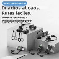 Adaptador De Carga Rápida USB4 V2.0 120Gbps Tipo C 90 Grados 240W 5A Convertidor De Datos OTG Para MacBook Laptop Phablet NNBILI - details 0