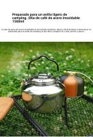Kettle De Camping NOBANA &CLS De 1.5L/1.3L Capacidad Grande Acero Inoxidable 304 Portátil Para Picnic Y Café Autónomo - details 2