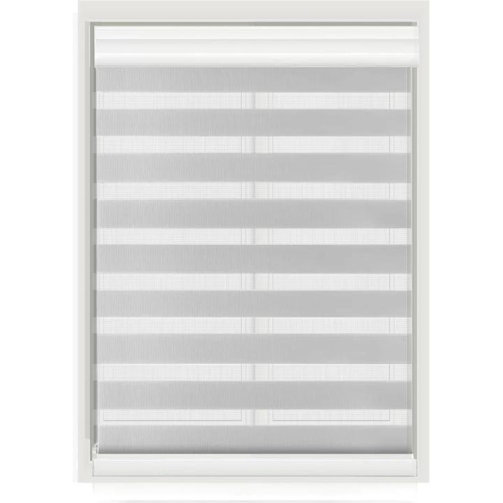 EASYTOUR Estor enrollable de doble capa Noche y Día,disponible en varios colores Blanco,gris,rosa,negro.DIsponible en varias medidas 160x180cm，140x180cm,120x180cm,100 x 180 cm,80x180cm