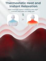 Masajeador De Hombros Y Cuello Shiatsu Con Calor U Shape Masa Profunda Eléctrico Almohada De Masaje Para Cuello Cintura Piernas Y Corporal - details 2