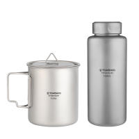 Botella De Deporte De Titanio Tomshoo 1L a Prueba De Fugas Single-layer Ultraligera Para Camping Y Exteriores 750ml Taza Pot Drinkware - details 3