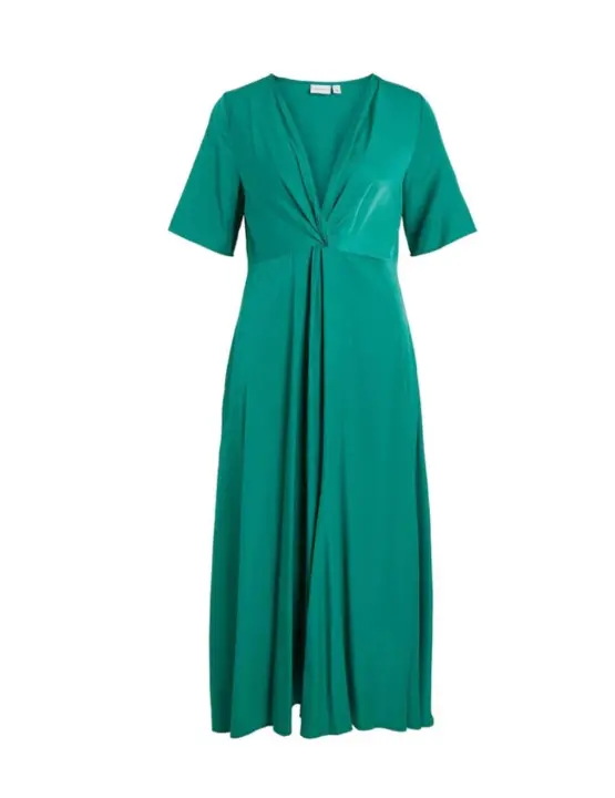 Vestido Vila Semera turquesa largo para mujer - 1
