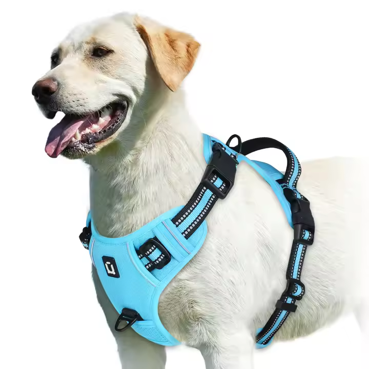 Almohadilla Suave Ajustable Y No Deslizante Para Perro Harnés De Cuello Con Manija De Control Fácil Para Adultos Todas Las Estaciones - 1