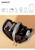 Bolso Cruzado De Hombro Único Moda Para Mujer Mini Versátil Con Posición Para Tarjetas Y Llaves Estilo Clásico PU Con Costura Decorativa - details 5