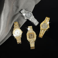 Reloj De Cuarzo Para Hombre Y Mujer Estilo Hip Hop Clásico Plateado Con Diamantes Icy out Joyería Moda Regalo - details 3