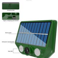 Repellente Solar De Animales Ultrasonido Sensor De Pest Control Deterrente Para Perros/Cerdos/Pájaros Repelente Aterrador Al Aire Libre - details 11
