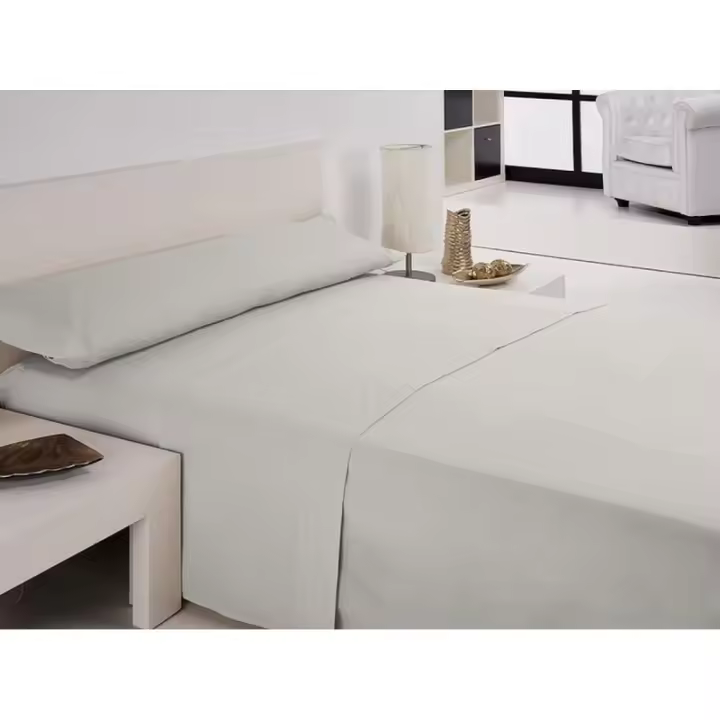 Hosteline - Juego de Sábanas Hosteline IRIS Blanco Cama de 120 - 1