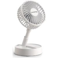 Innoliving Ventilador Plegable Recargable | Altura y Ángulo Ajustables | 3 Velocidades | Batería de Litio 1800mAh | Carga USB | Portátil y Conveniente | Negro o Blanco | 10 cm Plegable - details 0