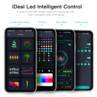 Luces LED RGBIC Bluetooth WS2812B Cadena De Luces Faeir Para Fiesta Navidad Boda Decoración Guirnalda Con USB Control Remoto Y Aplicación En Smartphone - details 3