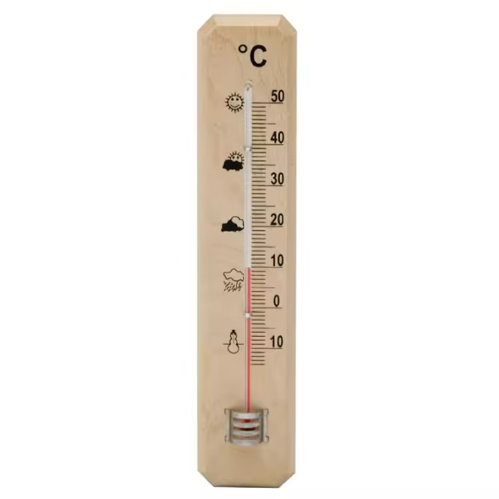 Termometro pared / jardin madera 20 cm. - 1