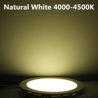 Luz De Panel LED Dimmable Ultra Delgada Para Techo Revestida Redonda 3W 4W 6W 9W 12W 15W 25W Luz De Punto LED AC85-265V Para Vestíbulo - details 5
