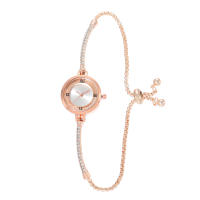 Reloj De Pulsera Circular Minimalista Para Mujer Con Cristal De Diamante Ultrafino Y Estilo Elegante Montre Femme - details 10