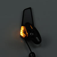 Espejos Lateral Rearview Ajustable Rotativo Con Luz LED Para Motocicleta Yamaha YZF R1 R6 R25 R3 Suzuki GSXR Aluminio CNC Vidrio Y Plástico ABS - details 4