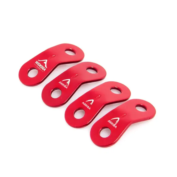 Widesea 4pcs Cordones Ajustables De Aleación De Aluminio Para Tienda De Campaña Accesorio De Equipo De Camping Y Senderismo - 1