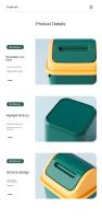 Cubeta De Basura Grande Para El Hogar Con Cubierta Muestrario Para Baño Cocina Sala De Estar Recámara Material PP Plástico - details 10
