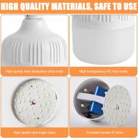 3 lámparas LED para camping, recargable por USB, superbrilliant interior, 3 Modos de iluminación, 30 W, Luz de camping con gancho, Indoor portáil para camping, pesca, senderismo - details 0
