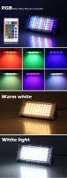 Lámpara De Paisaje LED RGB 220V 230V IP65 Impermeable 100W Para Jardín Calle Puerta Cerca Iluminación Exterior Escenario De Fiesta - details 1