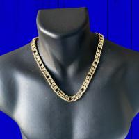 Gran Collar 3x1 TC Acanalado ( novedad ) 12 mm 60 cm Oro 18 Kilates con Certificado de Calidad - details 5