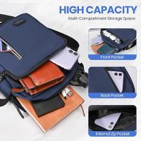 Bolso Hombre Bandoleras Hombre with Múltiples Bolsos Bolso Bandolera Hombre Casual Bolsos Hombre para Negocios Uso Diario Viajes(19*9*24cm) - details 1
