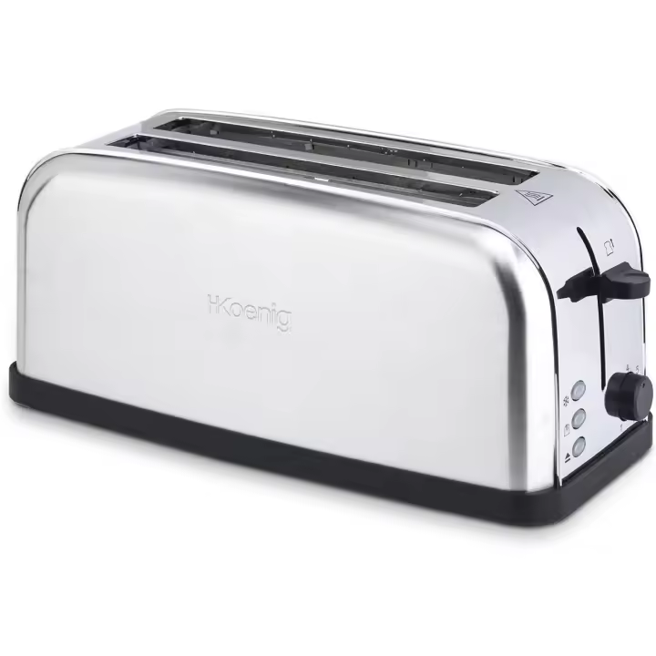 Tostadora 2 Ranuras H.Koenig TOAS28 Largas Y Anchas, 1500 W, 7 Niveles. - 1