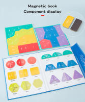 Juguetes Educativos Magnéticos De Fracciones Para Niños Y Padres Juego Interactivo De Formas Geométricas Tablero Divisor De Fracciones Madera - details 7