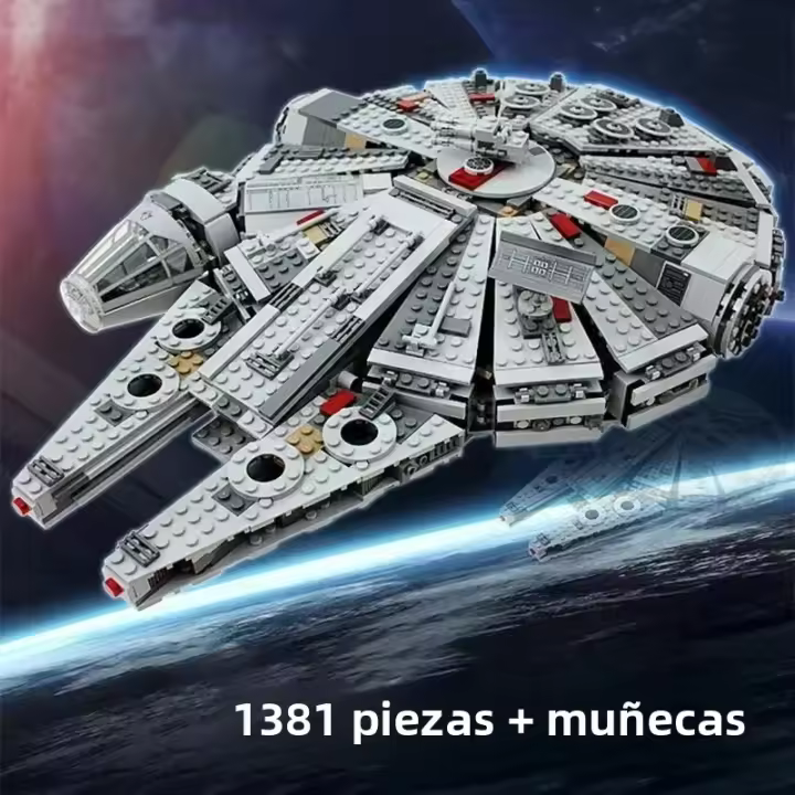 Bloques De Construcción De Naves Espaciales Del Milenio 1381 Piezas Set De Juguetes Para Niños Modelo Mini Figura Falcon Alien Regalo Ideal Para Cumpleaños Y Ocasiones Especiales - 1
