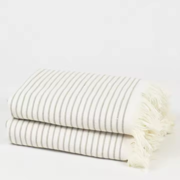 CASTMA GARANTIA DE ALTA CALIDAD - Juego de 2 Toallas de Baño Beige Modelo CLASICA en Tamaño Lavabo - 100% Algodón de Alta Calidad - 1
