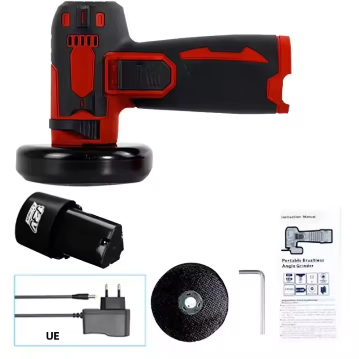 Mini Molina De Ángulo Recargable 12V Herramienta De Mezcla Para Corte Y Pulido Con Cordel De Diamante Potente Máquina Eléctrica Sin Cable - 1