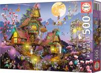 Educa Puzzle 500 piezas Casa de las Hadas Incluye Pegamento Fix Puzzle Educa 19554 - details 0