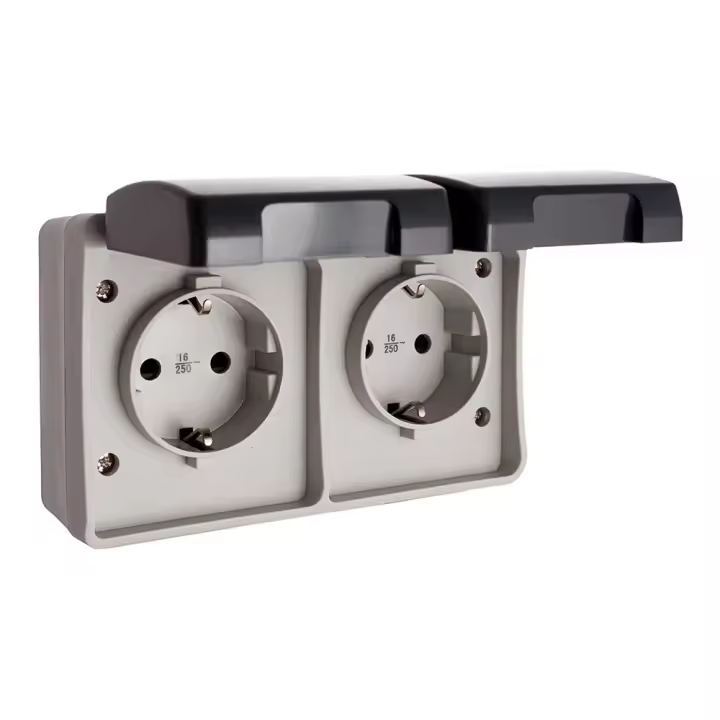 Base Doble Estanca 16A 250V IP44 Solera - 1