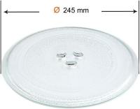 Recamania - Plato microondas Ø245 mm universal de vidrio templado resistente al calor para uso diario compatible con LG, Balay, Teka, Samsung, Bosch, Panasonic y más - details 1