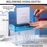 Trituradora De Papel Manual De Mano Mini Herramienta De Corte De Documentos Portátil Máquina De Corte De Tarjetas Y Papel Para Oficina - details 4