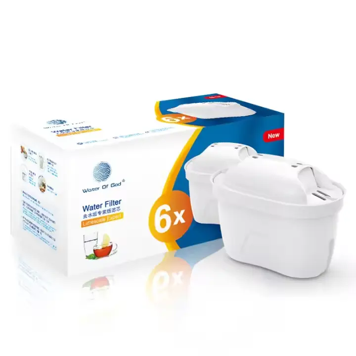 Filtro de cartucho purificador de Agua 6 piezas, purificador de Agua doméstico de Carbón activado - 1