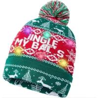 Gorro Navideño De Lana Con Luces LED Unisexo Gorro De Invierno Con LEDs Coloridos Para Año Nuevo Xmas Accesorio Electrónico Para La Navidad - details 5