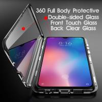 Funda De Teléfono Metálica Magnética De 360 ° Protección Completa Para Honor 90 70 50 20 pro 9X 8X Con Bumper De Vidrio Doble - details 7