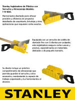 STANLEY Ingletadora de Plástico con Serrucho y Compartimento de Almacenaje - Precisión de Corte para Proyectos Detallados, con Espacio para Herramientas y Accesorios | ¡Comodidad, Organización y Eficiencia en un Solo Producto! | Modelo 1-19-800 - details 0