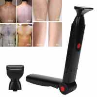 Afeitadora Eléctrica Para Espalda 2 En 1 Afeitadora De Pelo Facial Recargable Con Mango Plegable Para Hombres Groomer De Cuerpo - details 1