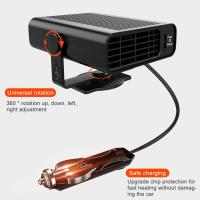 Frío y Caliente: Encendedor de cigarrillos con ventilador de Automóvil portátil, calefacción de Automóvil 2 en 1, 12 V 120 W, ventilador de Automóvil y desfreezador con rotación de 360 ° - details 2
