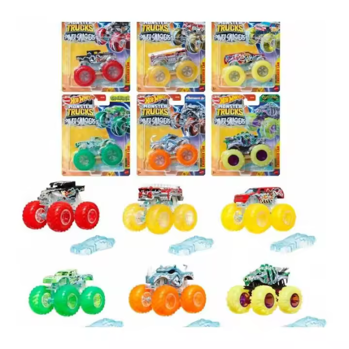HOT WHEELS MONSTER TRUCKS CAMION METALICO POWER SMASHERS - 1