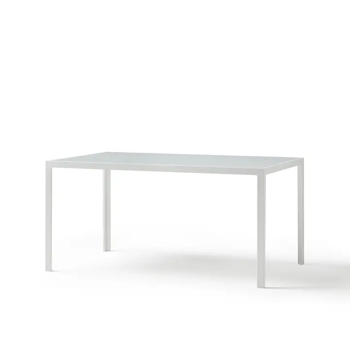 KG KITGARDEN - Mesa Aluminio Terraza/Jardín, 150x90x72, Blanco Roto - 1