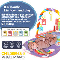 Teclado De Pedal Para Bebés Juguete De Aprendizaje Para Niños Y Niñas Plástico Seguro Para Nuevos Nacidos Juego De Piano Con Pedal Y Pad De Subida - details 6