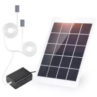 Kit De Bomba De Oxígeno Solar Para Acuario Tanque De Peces Con Panel Solar De 3W 5V Y 2 Piedras De Burbujas Aerator Oxygenador - details 0