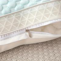 Almohada De Verano Fresca Y Transpirable Con Borde 3D Alta Dureza Para Hogar Y Hotel Malla De Encaje Suave Y Confortable Para Descanso Y Viajes - details 8